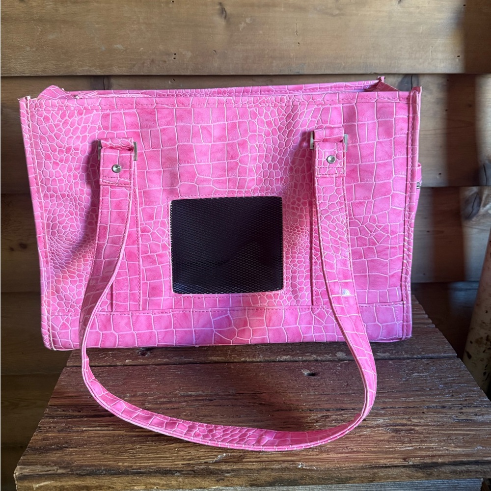 Chelsea Paws Croc Embossed Small Pet Carrier/Tote